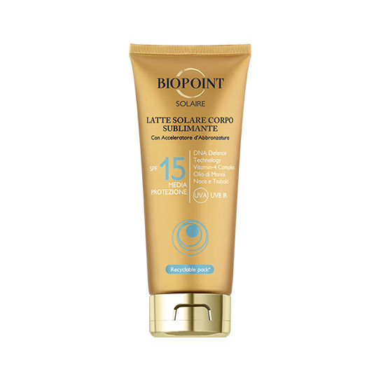 Latte corpo sublimante SPF15